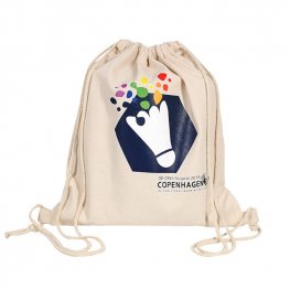 Custom cotton drawstring backpacks