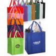 Custom reusable non woven fabric grocery shopping bag