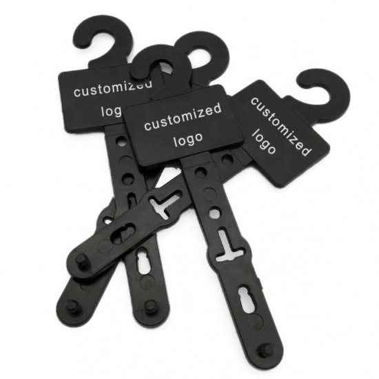 Custom logo flexible plastic belt hanger