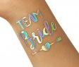 Custom hologram temporary tattoo sticker