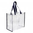 Custom clear pvc shopping tote bag