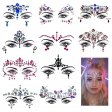 Custom 3D face crystal rhinestone sticker