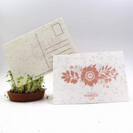 Custom printing plantable seed cards