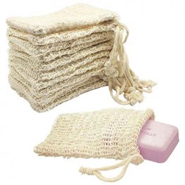 Custom sisal soap drawstring bags