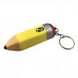 Custom logo pencil shape stress ball keychain