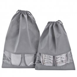 Custom non woven drawstring shoe bags