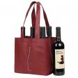 Custom non woven 6 wine bottle pack bags