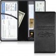 Custom car document leather holder