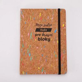 Custom cork cover notebooks