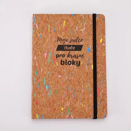 Custom cork cover notebooks