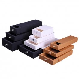 Custom self-fold paper drawer box