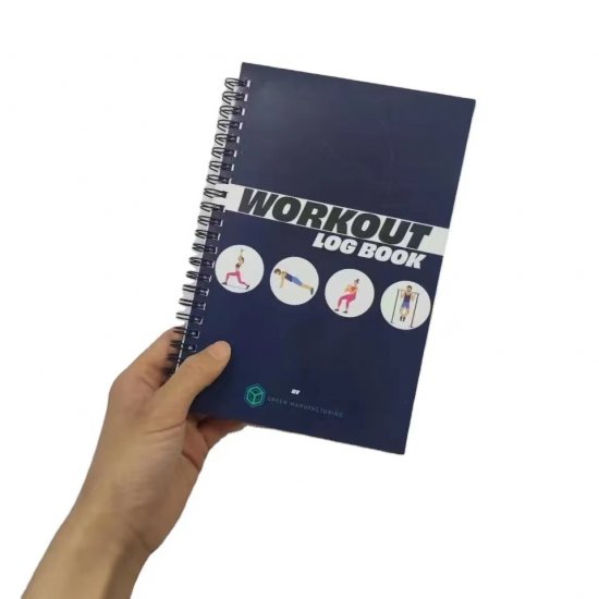 Custom workout fitness spiral notebook