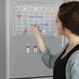 Custom dry erase writing magnetic arylic calendar board set