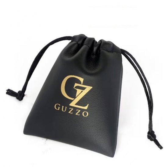 Custom PU leather drawstring bags