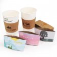 Custom corrurated paper sleeve cup holder