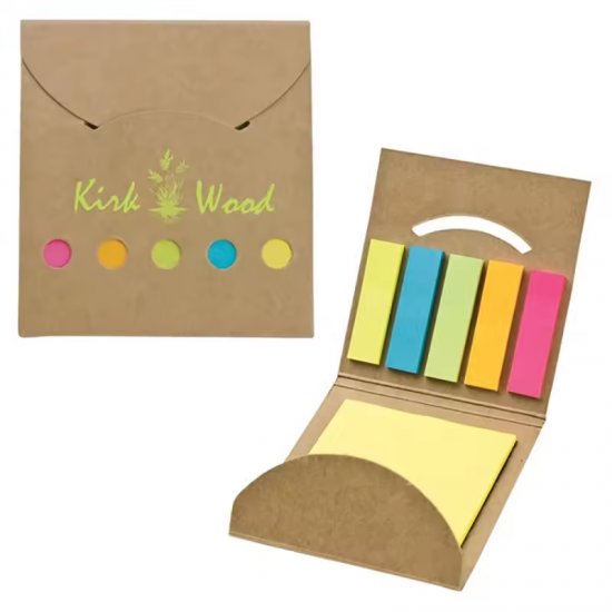 Custom logo smile sticky note sets