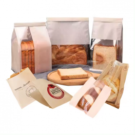 Custom bakery bread kraft paper bags