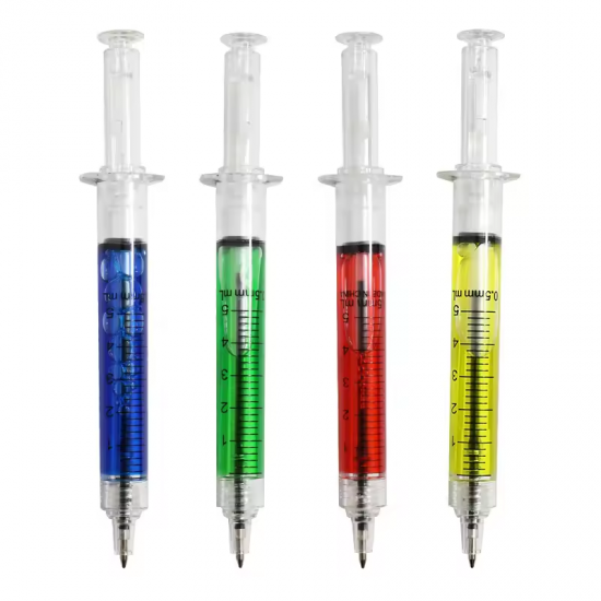 Custom Liquid Syringe Nurse Injector Shape Gel Pen