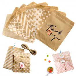 Custom kraft paper candy bags