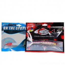 Custom plastic fishing lures zipper seal bags