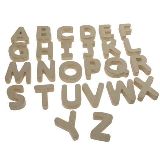 Educational wood letter