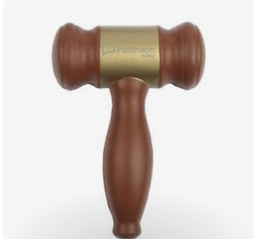 Custom logo gavel PU foam stress ball